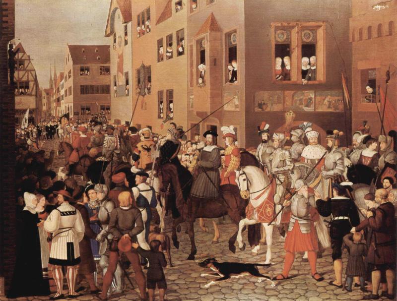 Franz Pforr Einzug Kaiser Rudolfs von Habsburg in Basel 1273